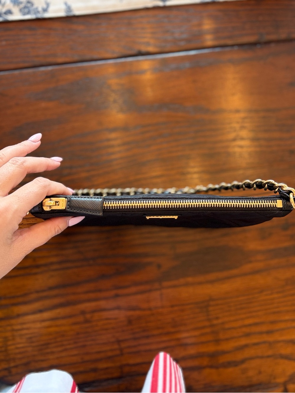 Prada Re-Nylon Mini Quilted Pouch Clutch Bag - Picture 6 of 9